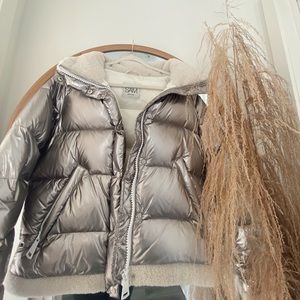 SAM. Gigi Shearling Trim Down Jacket